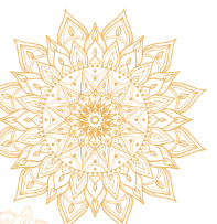 Traditional Indian rangoli motif